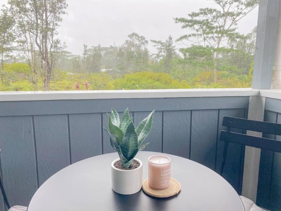 Hibiscus Hale, Full Kitchen, King Bed, Parking Apartment Keaau Bagian luar foto