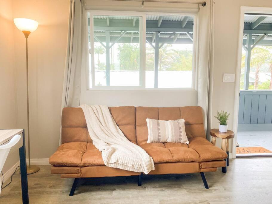 Hibiscus Hale, Full Kitchen, King Bed, Parking Apartment Keaau Bagian luar foto