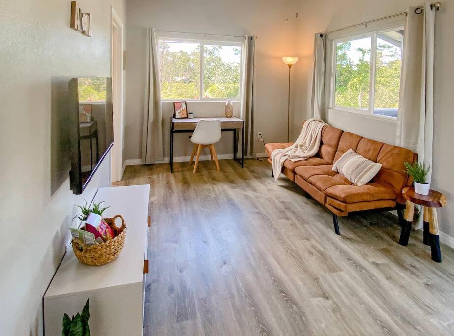 Hibiscus Hale, Full Kitchen, King Bed, Parking Apartment Keaau Bagian luar foto
